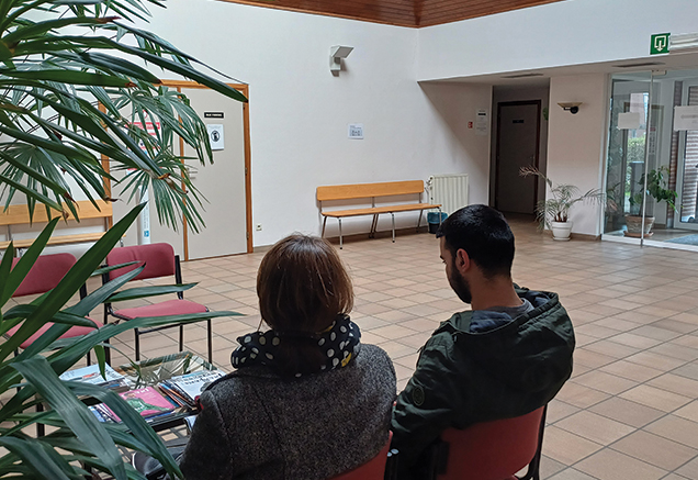 Salle d'attente d'hôpital